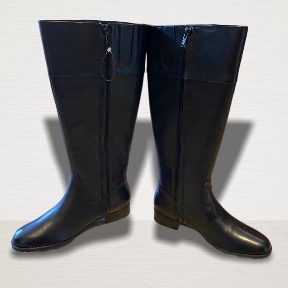 NWOT LAUREN RALPH LAUREN BLACK SIGRID BOOTS - Picture 3 of 15